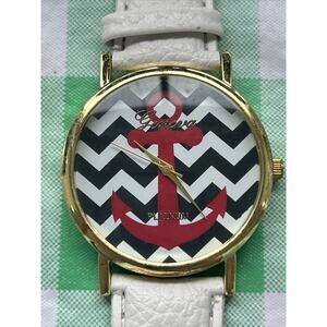 Geneva Platinum Anchor Gold Tone Women’s Quartz Watch